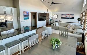 Dining upstairs