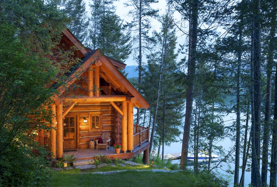 House at sunset