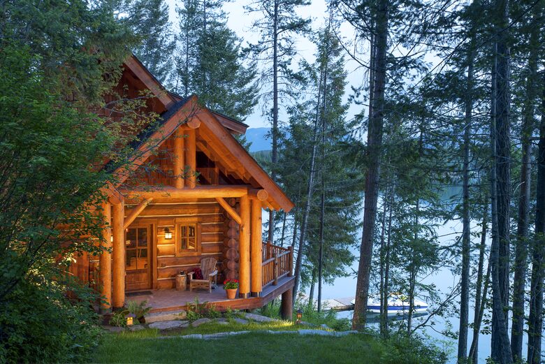 House at sunset