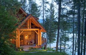 House at sunset