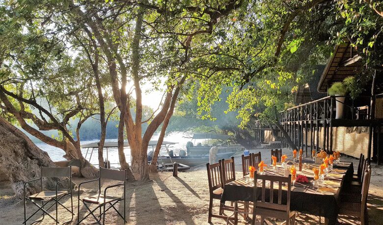 A Meru Safari Tent at the Ichingo River Lodge - Eastern Caprivi, Namibia
