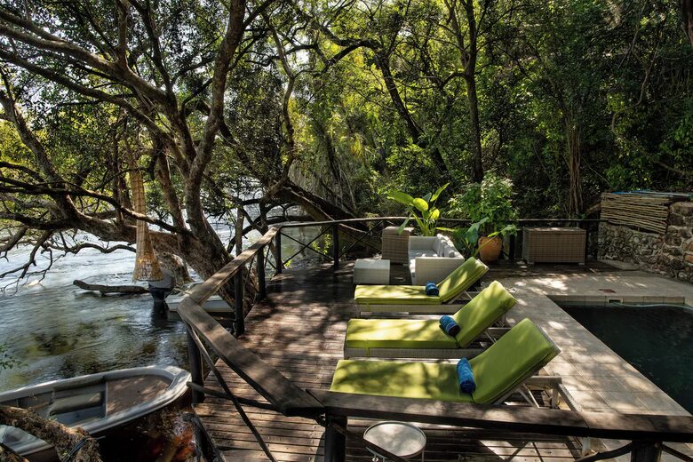 A Meru Safari Tent at the Ichingo River Lodge - Eastern Caprivi, Namibia