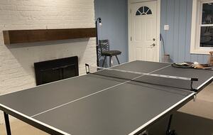 Lower level ping pong table