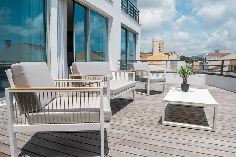 Ocean Front Deck Serving Main Bedroom