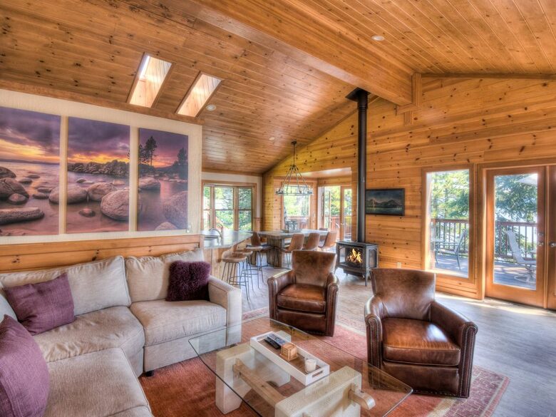 Prestige Lakefront Retreat with Pier Access & Expansive Views - Carnelian Bay, California