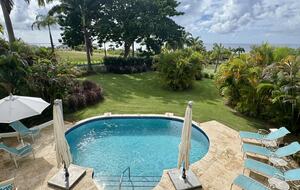 Pool and Caribbean Sea views